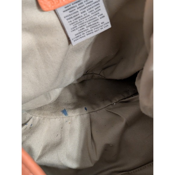 Bodhi Pebbled Leather Peach Hobo Bag With Silver Chain Straps - Picture 15 of 15